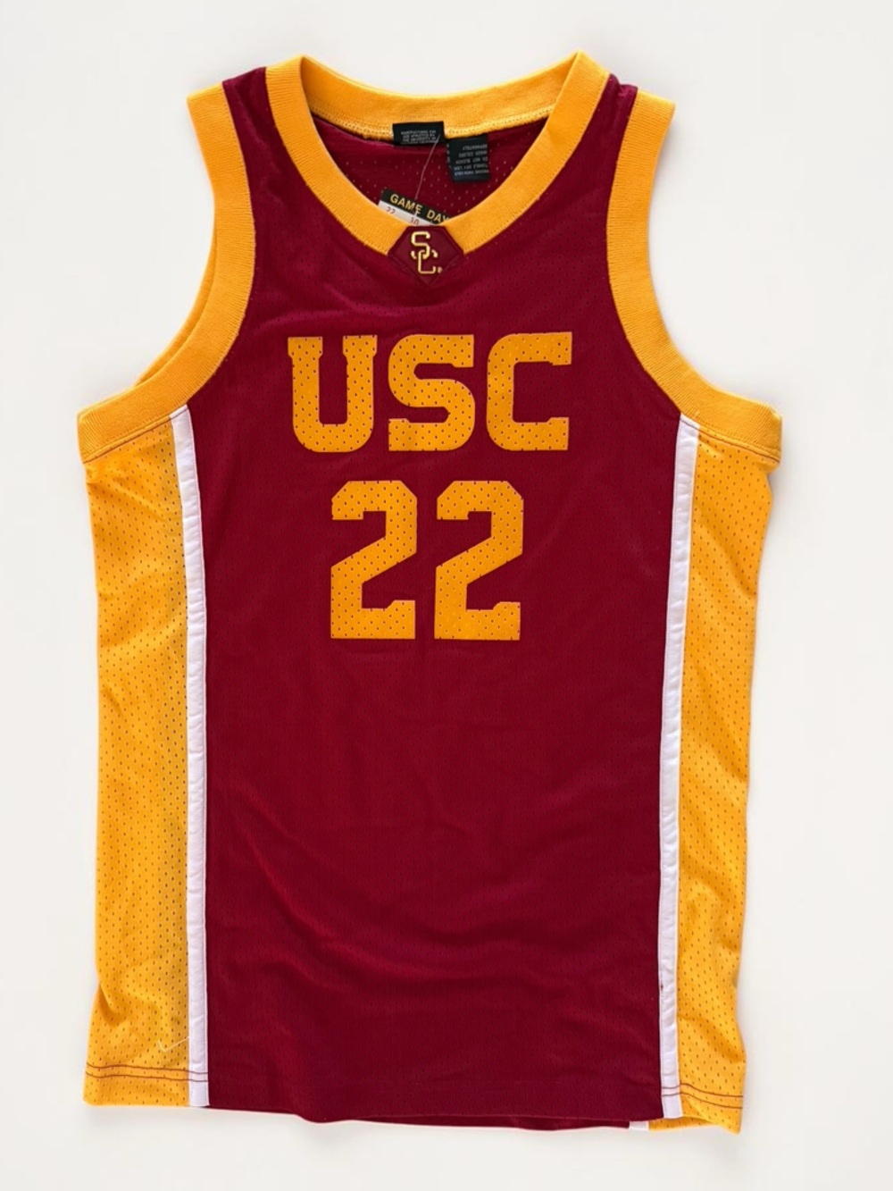 USC Red & Gold Kids' Athletic Jersey Tank